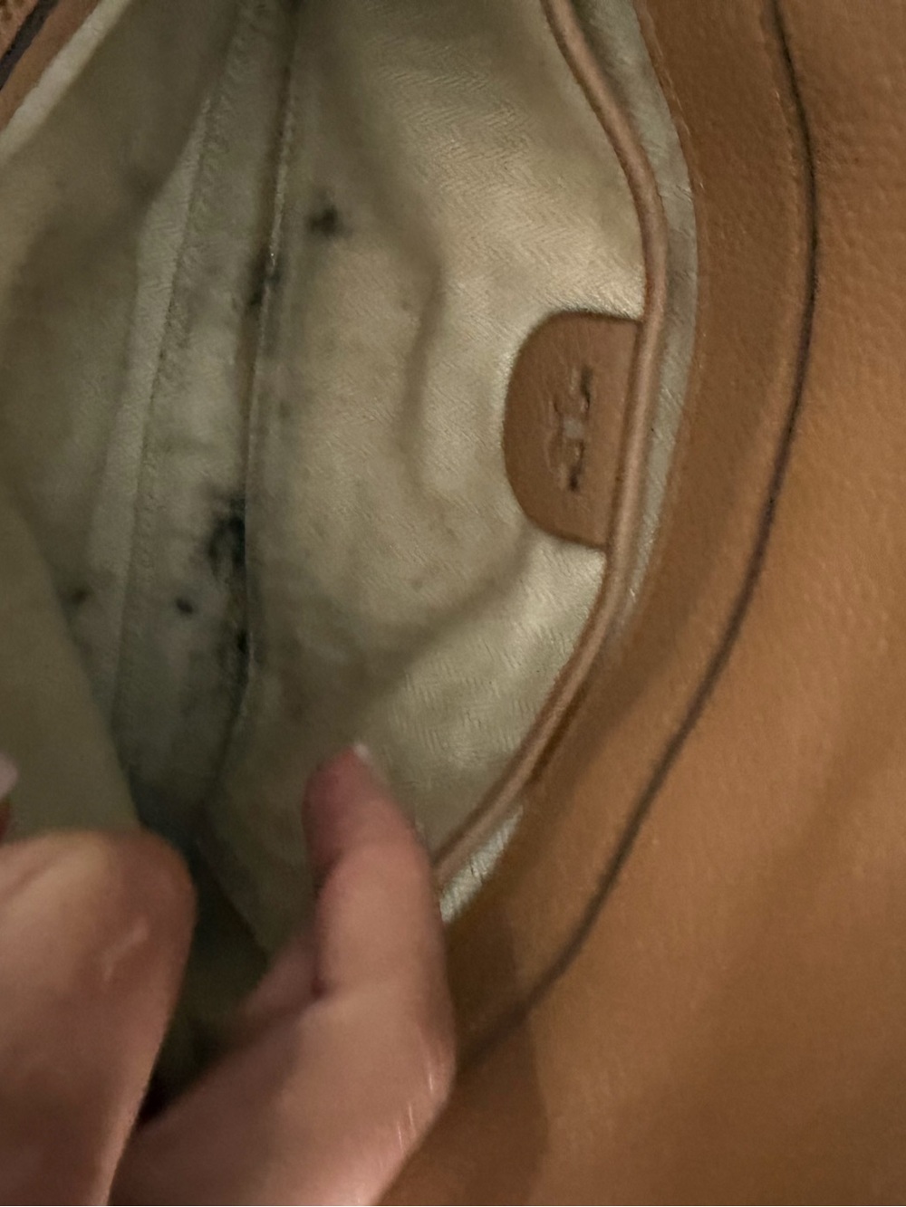 Tory Burch Brown Pebbled Leather Crossbody with Logo - Picture 5 of 5